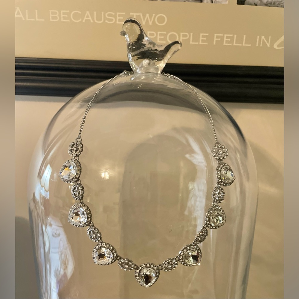 Rhinestone and silver Necklace by Bella and Jack